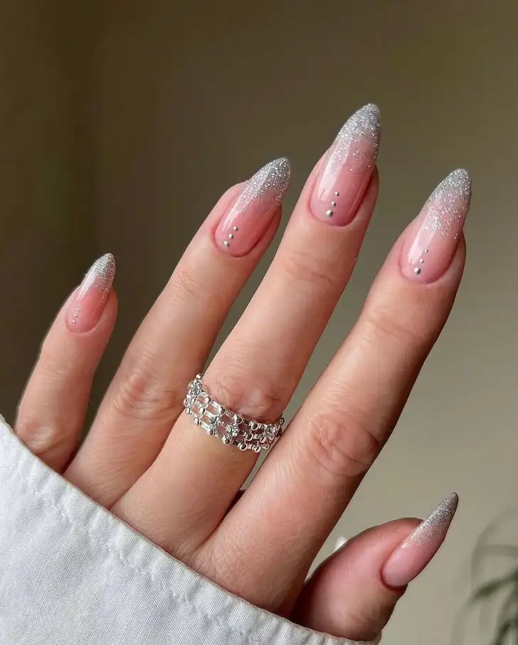 Sparkly French Tips