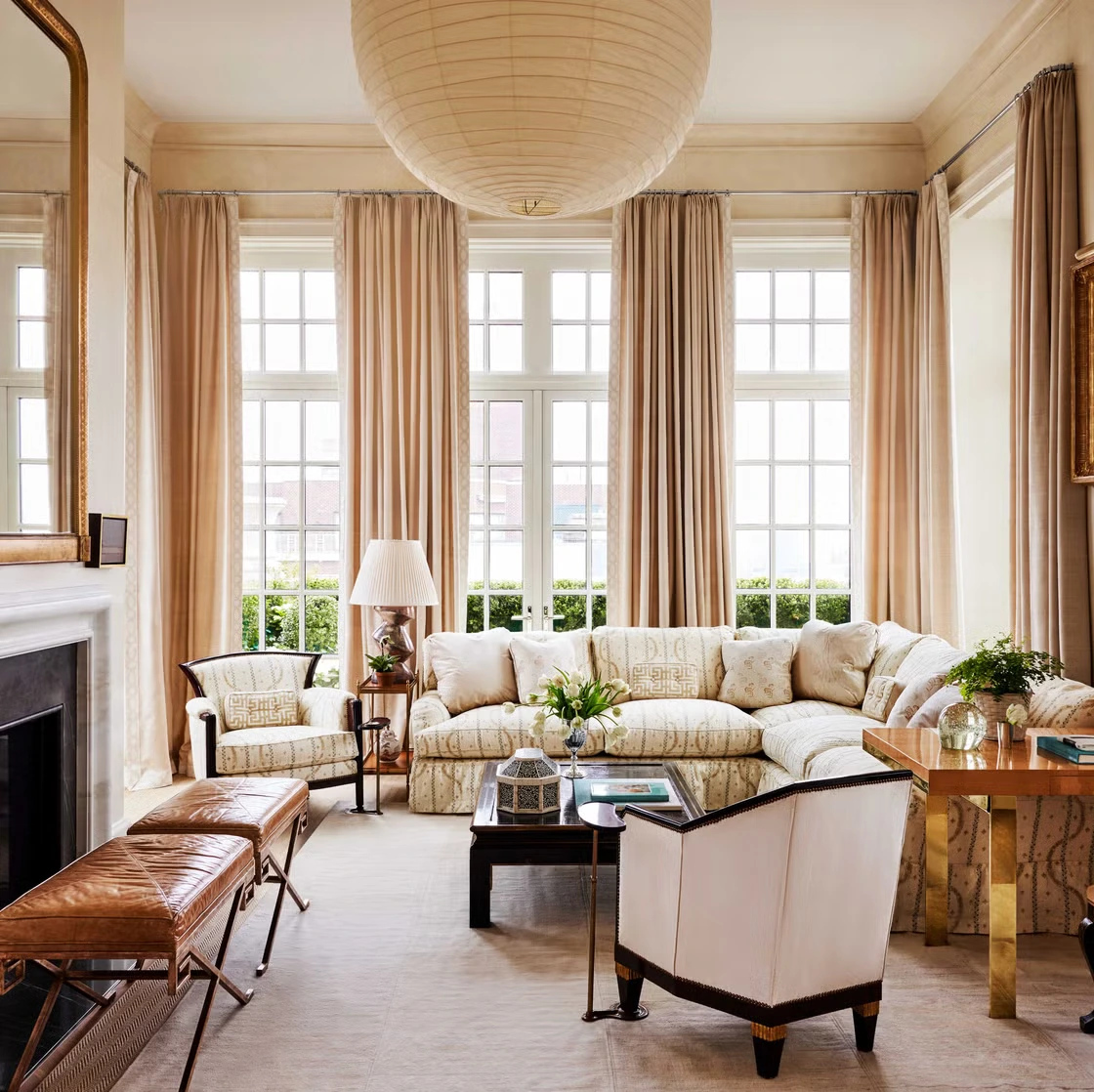 Soft neutral color palette room decor with beige and cream tones for a cozy modern look