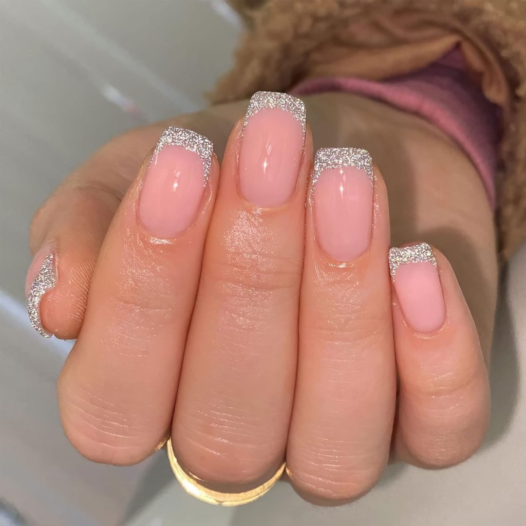 Sparkly French Tips