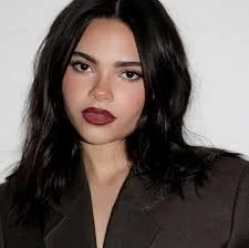 Black Cherry Lips with Minimal Makeup
