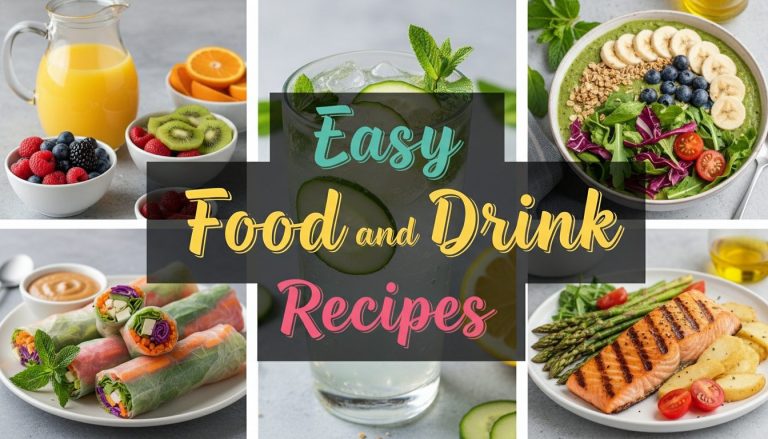 🍽️ 15 Easy Food and Drink Recipes with Simple Explanations (Quick & Delicious)